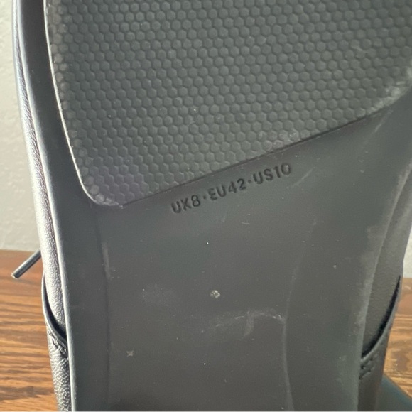 Fitflop Black Lace Tie Up Adeola Derby Oxfords Size 10 - Picture 9 of 9